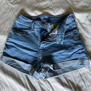 H&M high waisted blue shorts size 4